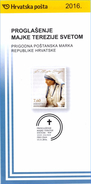 CROATIA 2016 - Notice Folder Leaflet Brochure - Mother Theresa - Teresa - - Mère Teresa