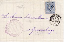 27 MEI 1886 Vouwbrief Van Groningen Naar 'sGravenhage   Met Paar NVPH 19  En Puntstempel 45 - Lettres & Documents