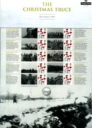 GREAT BRITAIN - 2014  THE CHRISTMAS TRUCE   COMMEMORATIVE SHEET - Hojas & Múltiples