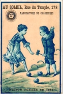 4 Chromo Litho Trade Advertising CARDS C1900 CROQUET GAME JEU De CROQUET Krocketspiel Pub Belle Jardinière Imp Testu - Andere & Zonder Classificatie