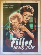 Affiche Cinéma Originale Du Film FILLES SANS JOIE 1954 "THE WEAK AND THE WICKED" De J. LEE THOMSON Avec  GLYNIS JOHNS - Affiches & Posters