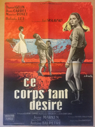 Affiche Cinéma Originale Du Film CE CORPS TANT DESIRE 1959 De LUIS SASLAVSKY Avec DANIEL GELIN MAURICE RONET DANY CARREL - Affiches & Posters