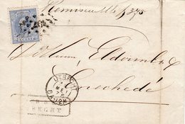 26 MEI 1875  Vouwbrief   Van Utrecht Naar Enschede    Met  NVPH 19  En Puntstempel 107 - Lettres & Documents