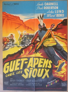 WESTERN Affiche Cinéma Originale Du Film GUET-APENS CHEZ LES SIOUX 1956 "DAKOTA INCIDENT" De LEWIS R. FOSTER - Affiches & Posters