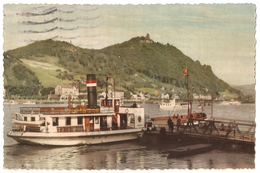 Königswinter Am Rhein - Drachenfels - Verlag Hans Andres - Schiff / Boat / Bateau - 1956 - Drachenfels