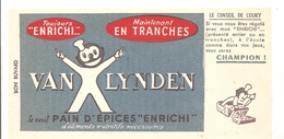 Buvard VAN LYNDEN Le Seul Pain D"épices Enrichi D'éléments Nutritifs Nécessaires - Pain D'épices