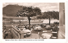 Mehlem A. Rhein - Blick V. Böhm's Hotel Drachenfels Auf Den Drachenfels - Originalfoto - 1955 - Drachenfels