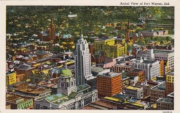 Indiana Fort Wayne Aerial View 1951 Curteich - Fort Wayne