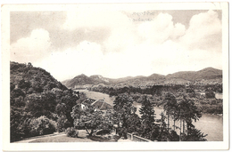 Blick Auf Rolandseck, Rolandsbogen Drachenfels Mit Dem Siebengebirge - 1956 - Fotokarte - Drachenfels