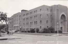 Nebraska Hastings The Masonic Temple Real Photo - Hastings