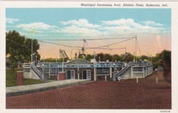 Indiana Anderson Municipal Swimming Pool Athletic Field Curteich - Anderson