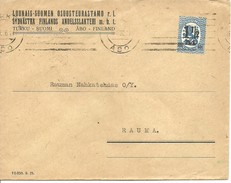 LETTER 1926  TURKU A  RAUMA SCANER - Lettres & Documents