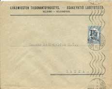 LETTER 1926 HELSINKI A RAUMA - Covers & Documents