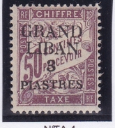 Grand Liban Taxe N° 4 Neuf * - Timbres-taxe