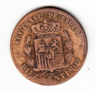 ESPAGNE KM 675 10cts 1878.   (MP39) - Monnaies Provinciales