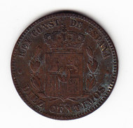 ESPAGNE KM 675 1877 10C. (3P23) - Monnaies Provinciales