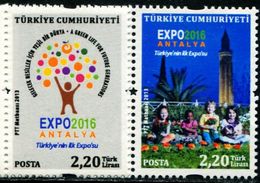 XF1024 Turkey 2016 World Expo 2v MNH - Ongebruikt