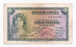 España - 5 Pesetas - 1935 - 5 Peseten