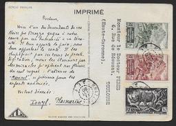 A.E.F.   Carte Oblitérée De BRAZZAVILLE - Lettres & Documents