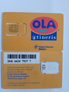 FRANCE CARTE MERE GSM OLA ITINERIS GEMPLUS NEUVE MINT VERSO SANS LETTRES NI CHIFFRES EN HAUT A DROITE - Per Cellulari (telefonini/schede SIM)