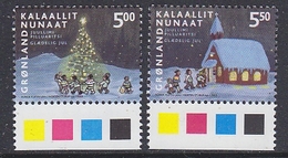 Greenland 2003 Christmas 2v  (margin, Traffic Lights) ** Mnh (35110M) - Neufs