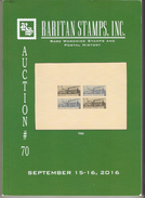 Raritan Stamps Auction 70,Sep 2016 Catalog Of Rare Russia Stamps,Errors & Worldwide Rarities - Catalogues For Auction Houses