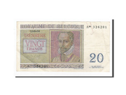 Billet, Belgique, 20 Francs, 1956-04-03, KM:132b, TTB - 20 Franchi