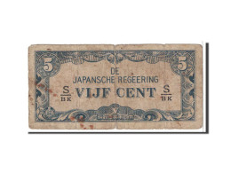 Billet, Netherlands Indies, 5 Cents, 1942, Undated, KM:120c, B - Dutch East Indies