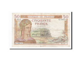Billet, France, 50 Francs, 1939-03-30, TTB, Fayette:18.24, KM:85b - 50 F 1934-1940 ''Cérès''