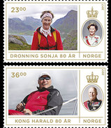 Noorwegen / Norway - Postfris / MNH - Complete Set 80e Verjaardag Koningpaar 2017 - Ongebruikt