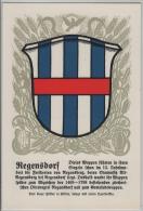 Regensdorf Gemeindewappen No. 20 - Drei Blaue Pfähle In Silber, Belegt Mit Rotem Querbalken - Dorf