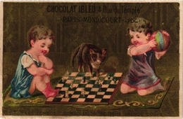 1 Trade Cards Chromo CHESS ECHEC SCHACH  Pub Chocolat  IBLED Mondicourt - Chess