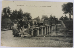 CPA Termonde Dendermonde Brusselsche Poort Porte De Bruxelles 1912 - Dendermonde