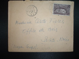 LETTRE Pour OFFICE DES BOIS POINTE NOIRE MOYEN CONGO TP AEF 2F OBL.21 AVRIL 47 DOLISIE A.E.F. - Lettres & Documents