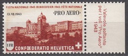 Switzerland 1943 Air Mail, Mint No Hinge, See Notes, Sc# C36, Mi 422 - Nuovi