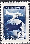 RUSSIE RUSSIA 1955      Avion Et Globe Terrestre     Globe And Plane - Used Stamps