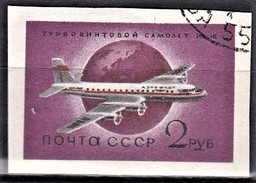 RUSSIE RUSSIA 1958-59     Avions     Illouchine 18      Non Dentelé     (1-7) - Usati