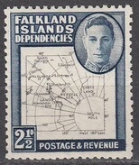 Falkland Islands Dep. 1949 Mint Mounted, Sc# 1L13, SG G11b - Islas Malvinas