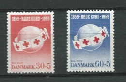 Danemark - Série Yvert N° 383 / 384 **  - Aab8001 - Nuevos