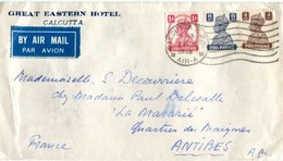 Vr 143 Inde Lettre De Calcutta 11.1.48 Pour La France - Storia Postale
