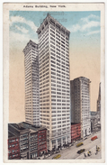 USA, New York City NY, ADAMS BUILDING, C1910s Antique Vintage Postcard - NYC Skyscraper - Other Monuments & Buildings