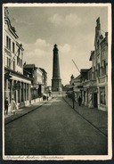 A1518 - Alte Ansichtskarte - Borkum - Strandstraße - Gel 1936 - Julius Simonsen - Leuchtturm - Borkum