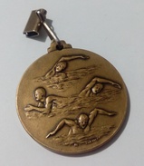 Medaglia A.p. Blueagles-roma Brevetto - Swimming - Profesionales/De Sociedad
