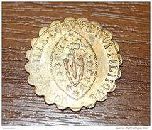 Rare Jeton Anglais "Joannes Ille Coquus Sui Filiique" Frappés Par John Cooke And Sons à Londres - London Token - Professionals/Firms