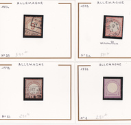 ALLEMAGNE  4 TIMBRES  AIGLE BON ETAT  COTE: 1300 EUROS - Used Stamps