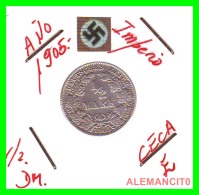 GERMANY  -  IMPERIO - DEUTSCHES REICH - 1/2  MARK  SILVER . AÑO 1905-E  PLATA - 1/2 Mark