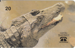BRAZIL(Telepara) - Alligator, 07/98, Used - Crocodiles And Alligators