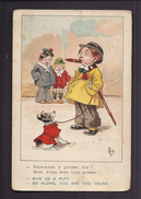 CPA ILLUSTREE PAR MICH - Humour Gosse Snob N° 2 Série "GRANDS ET PETITS SNOBS" Chien Cigare - Mich