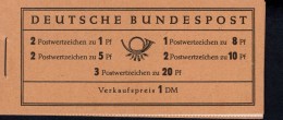 Markenheftchen Bund Postfr. MH 04 Y II Theodor Heuss MNH ** (1) - 1951-1970