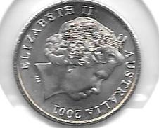 *australia 5 Cents 2001  Km 401  Unc - 5 Cents